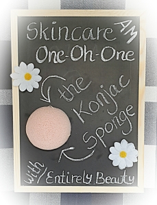 Start the simple six step skincare routine with a Konjac sponge for a fast cleanse!