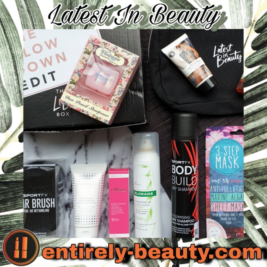 The 'Latest In Beauty' subscription box - an example of what could be in the box.