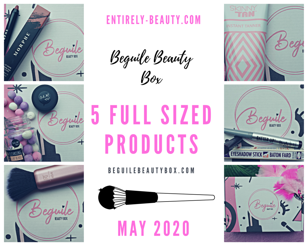The contents of the Beguile Beauty Box for May 2020 - full review at entirely-beauty.com 